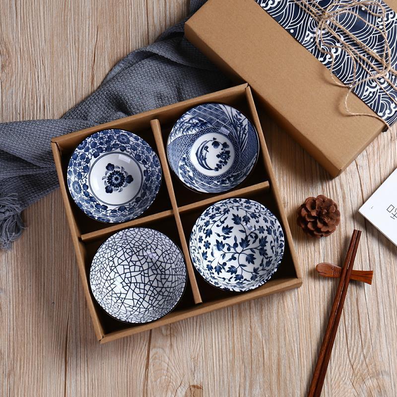 Japanese Ceramic Dinnerware Set Gift Box