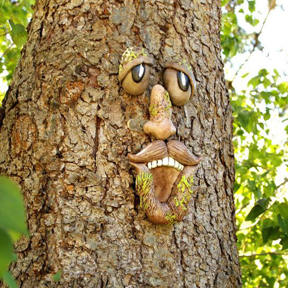 Easter Decorations Outdoors Old Man Tree Art