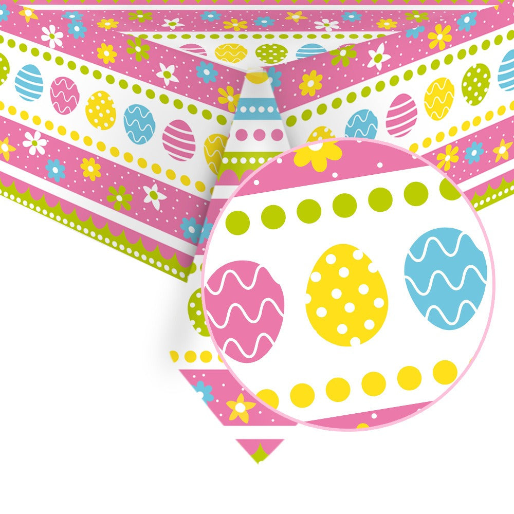 2 Packs Easter Party Disposable Tablecloth