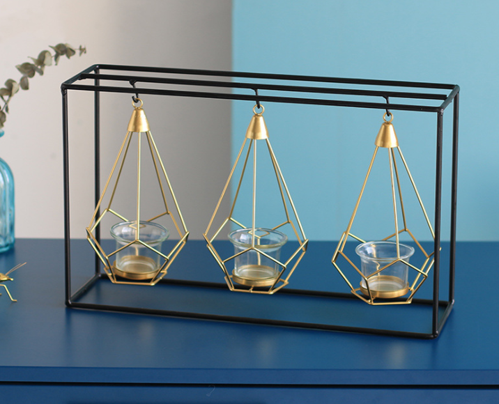 Nordic Style Trendy Wrought Iron Candel Holder