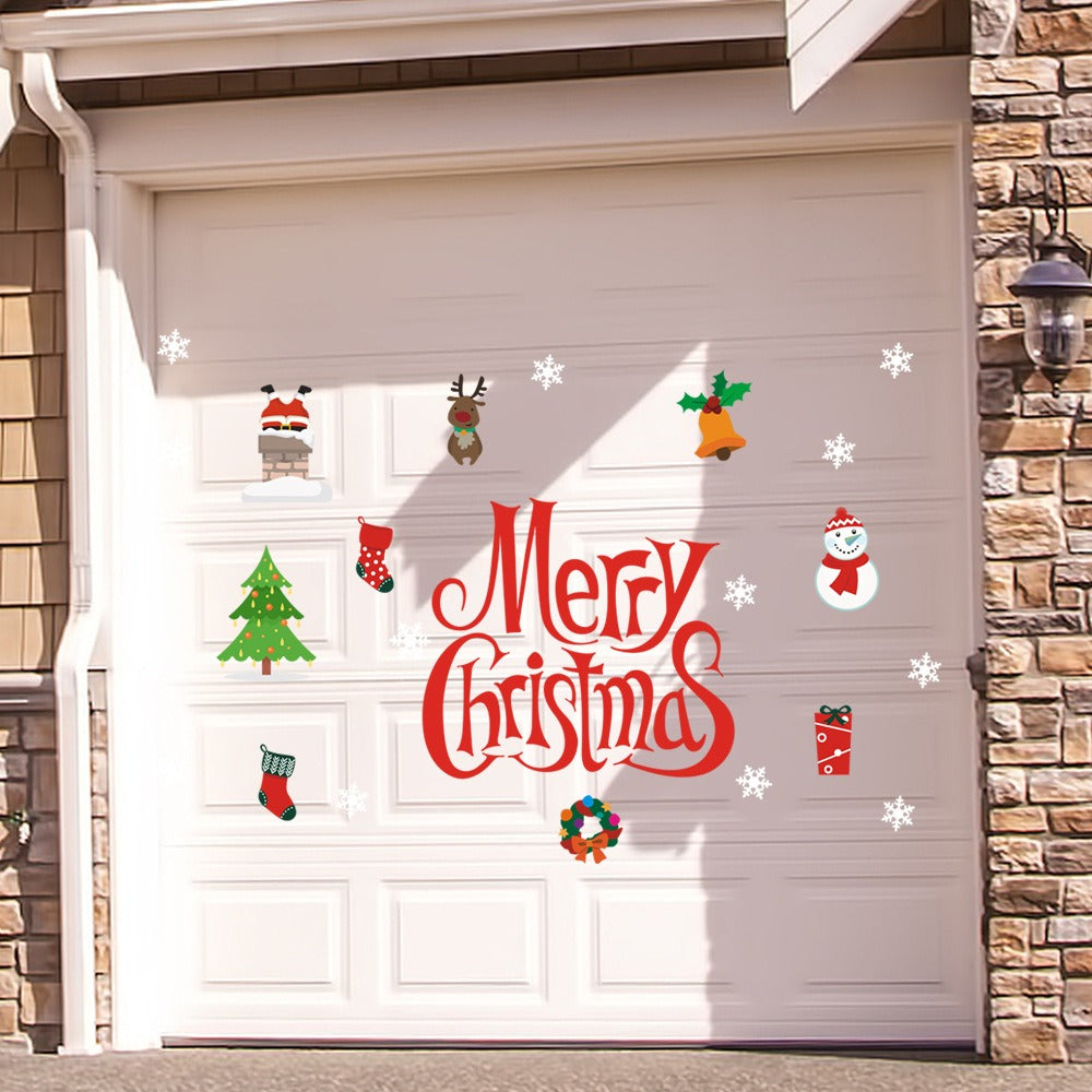 Christmas Stickers Set for Garage Door