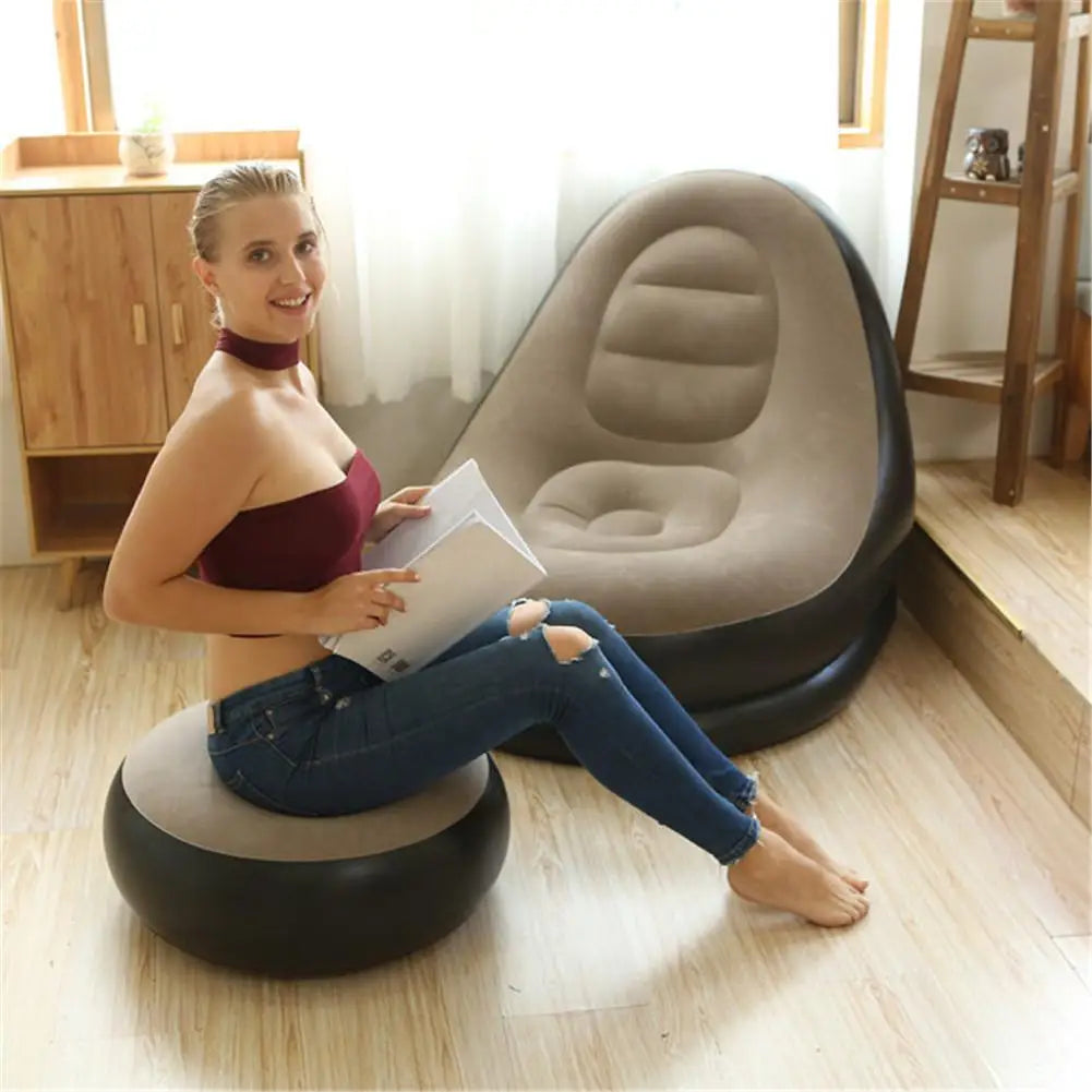 Inflatable Sofa Chair with Footstool