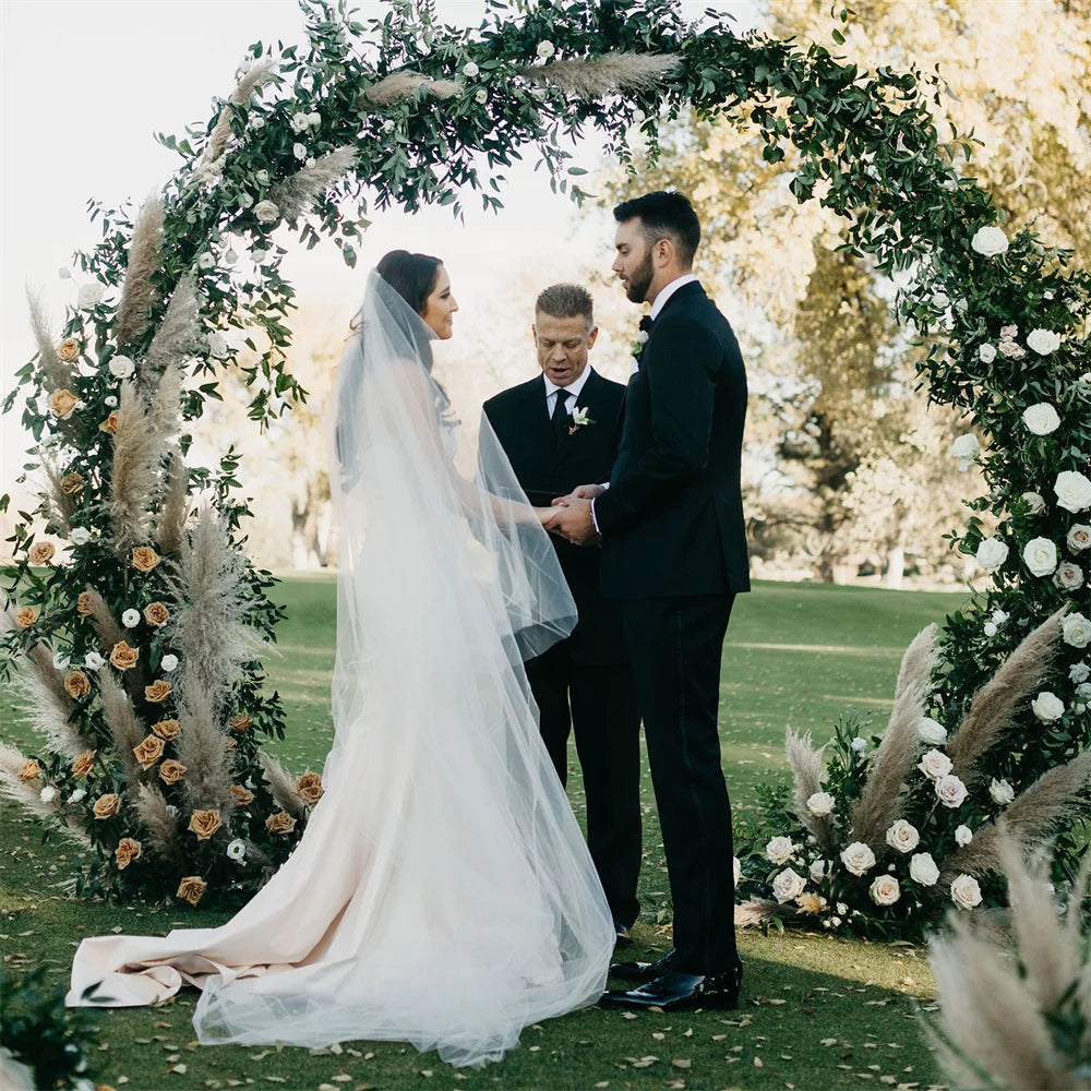 Metal Round Arch Wedding Backdrop Stand