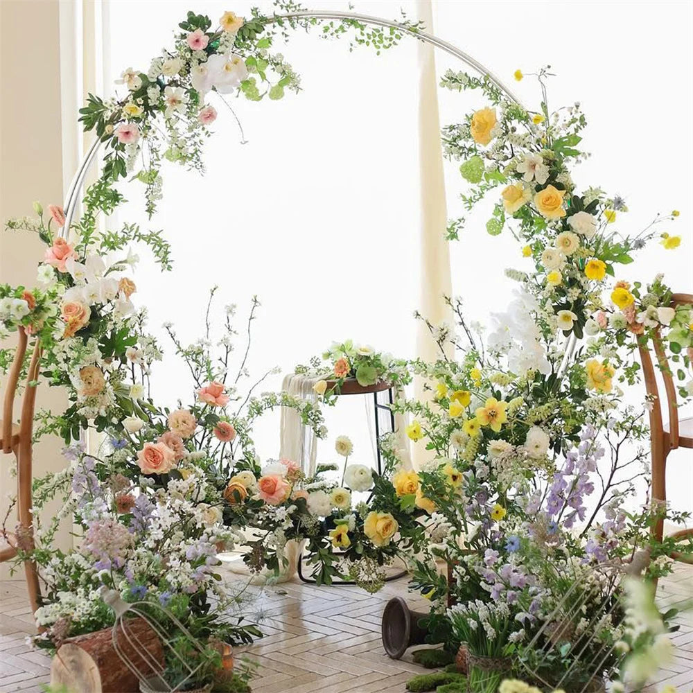 Metal Round Arch Wedding Backdrop Stand