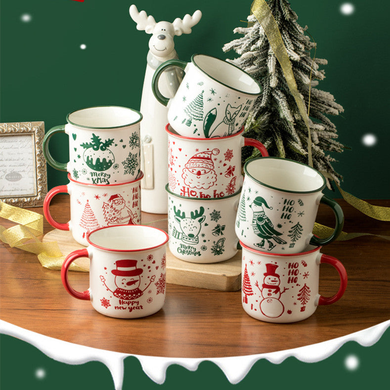 Cute Cartoon Christmas Ceramic Mug