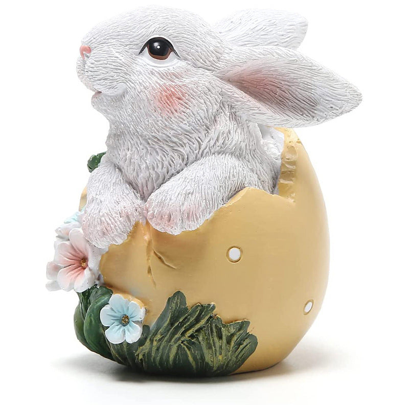 Easter Bunny Resin Statue Ornament