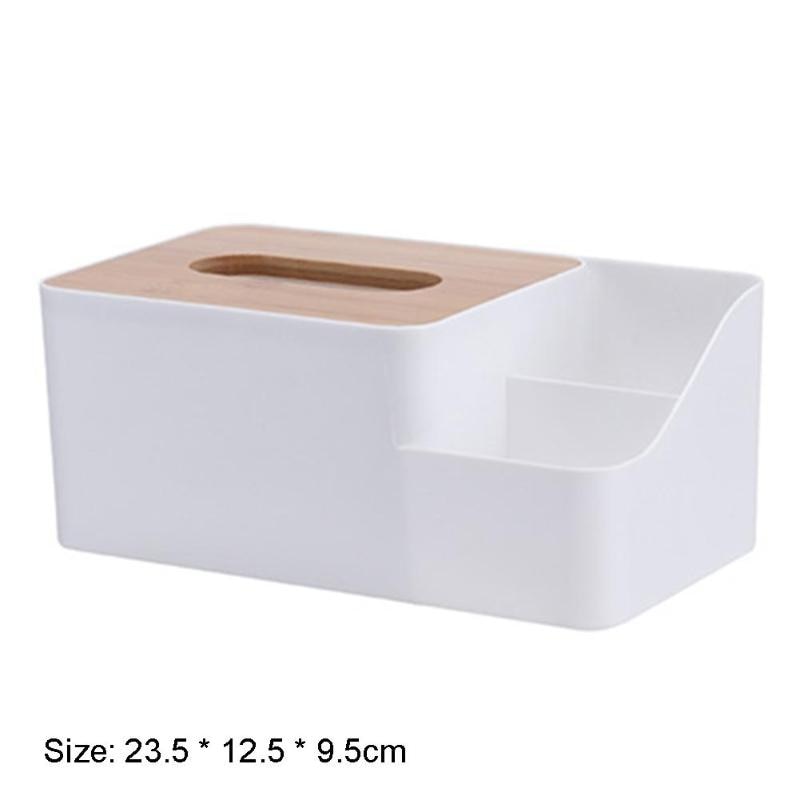 Tissue Box with Phone Slot & Storage