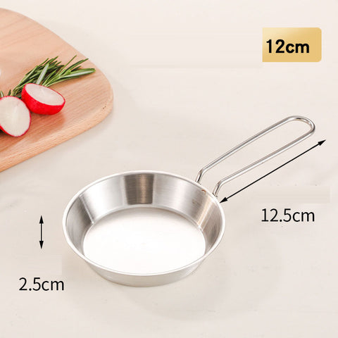 Stainless Steel Folding Handle Mini Frying Pan