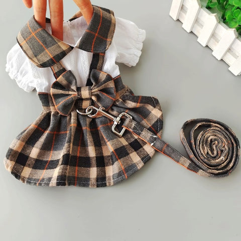 Puppy Dress with Traction Rope