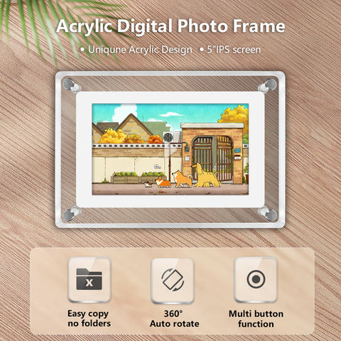 5" HD 1080p Digital Photo Frame