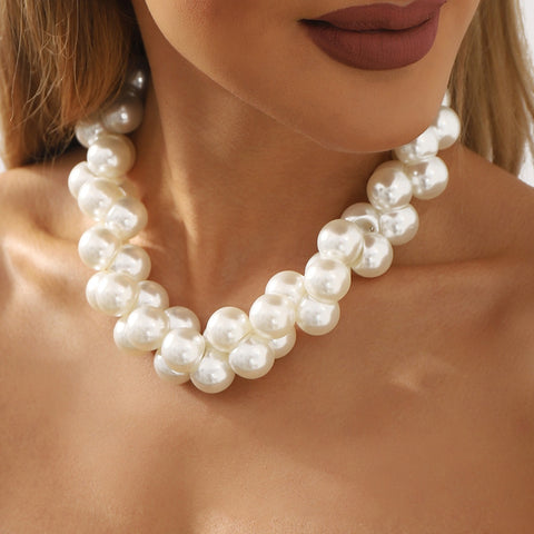 Vintage Large Pearl Baroque Necklace