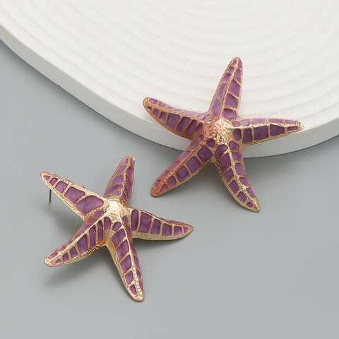 Fashionable Starfish Earrings