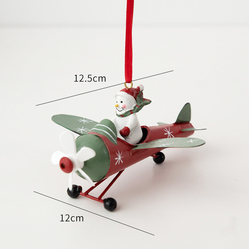 Christmas Hanging Airplane Decoration