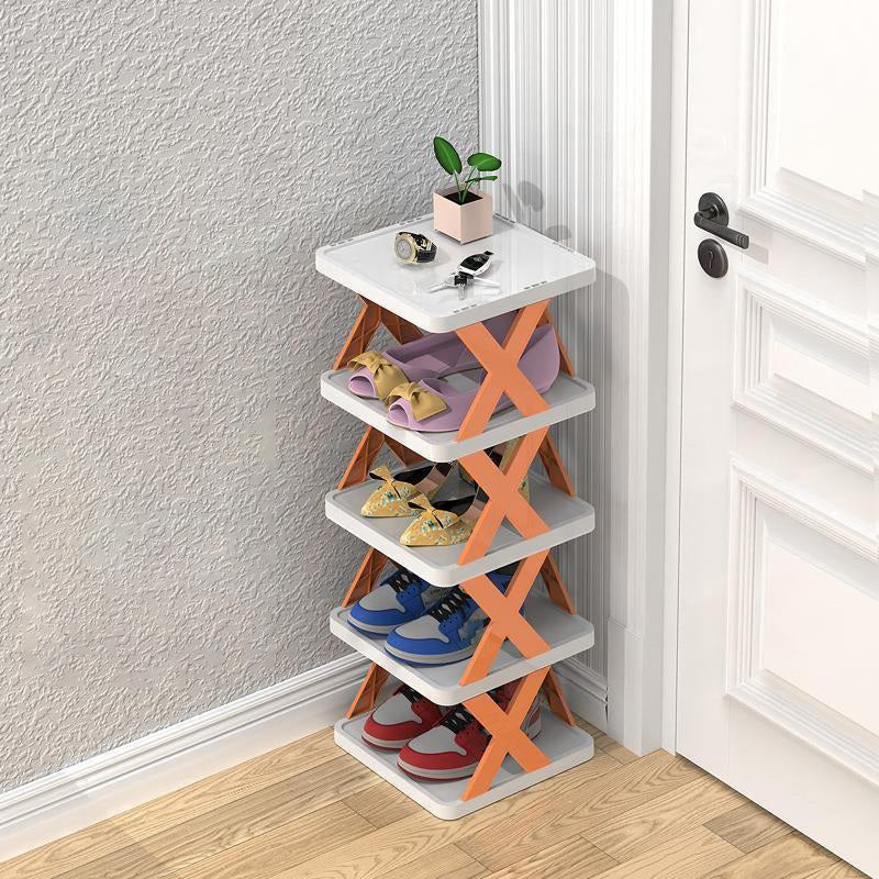 Shoe Storage 2-9 Tier Vertical Shoe Rack | Multi-Layer Folding Shoe Rack