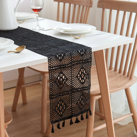 Vintage Lace Crochet Table Runner