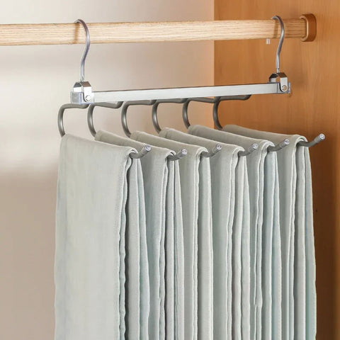 2 PACKS Retractable Folding Pants Rack