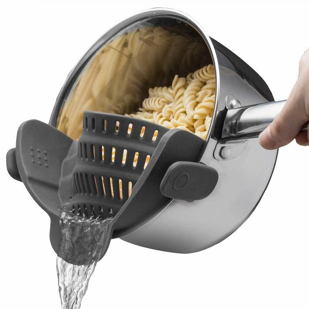 Clip-On Silicone Strainer for All Pots and Pans