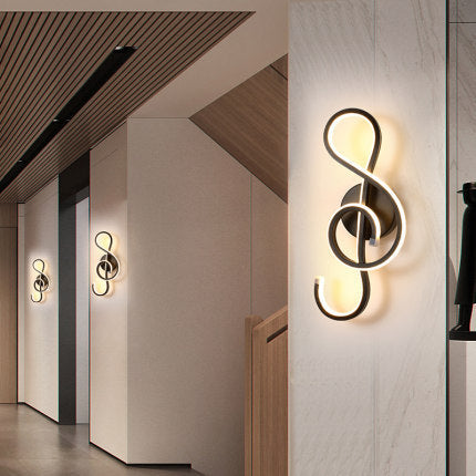 Musical Symbol Modeling LED Wall Lamp