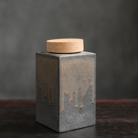 Moisture-Proof Tea Canisters with Wooden Lids