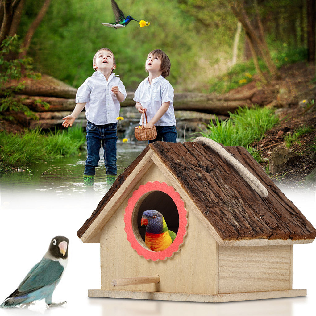 Outdoor Wooden Bird House