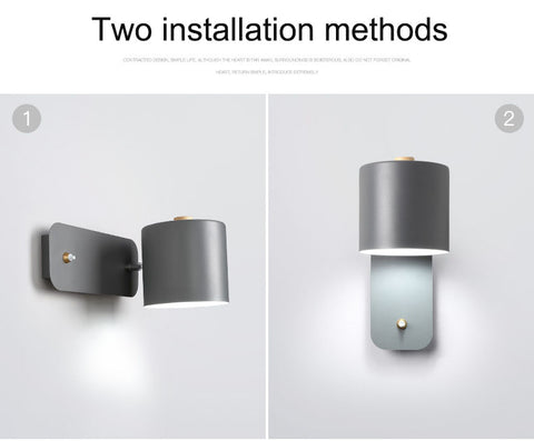 Nordic Rotatable Cylinder Wall Light