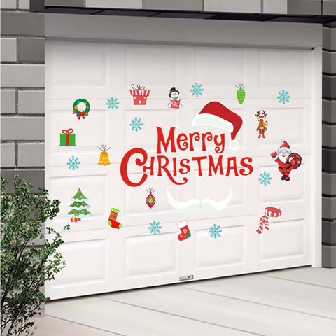 Christmas Stickers Set for Garage Door