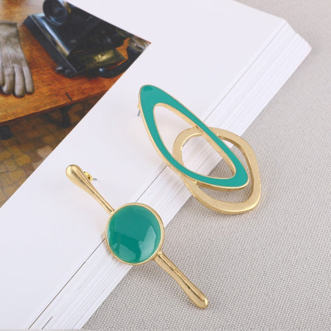 Colorful Asymmetric Earrings