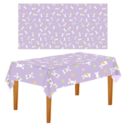 2 Packs Easter Party Disposable Tablecloth