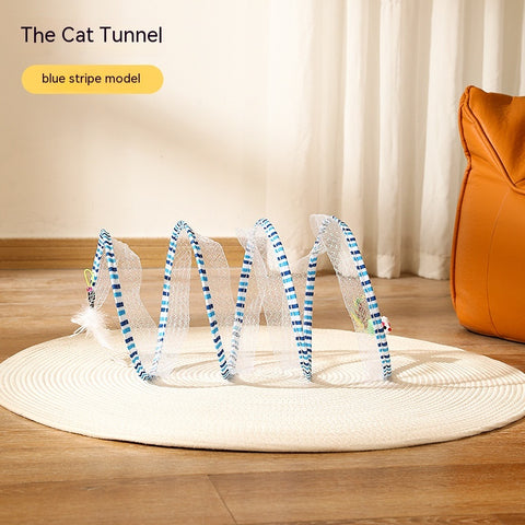 Foldable Cat Tunnel Telescopic Maze Toy