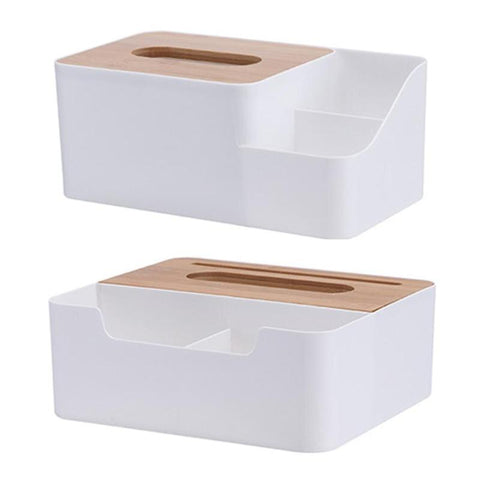 Tissue Box with Phone Slot & Storage