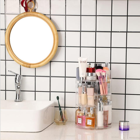 360° Rotating Acrylic Makeup Organizer