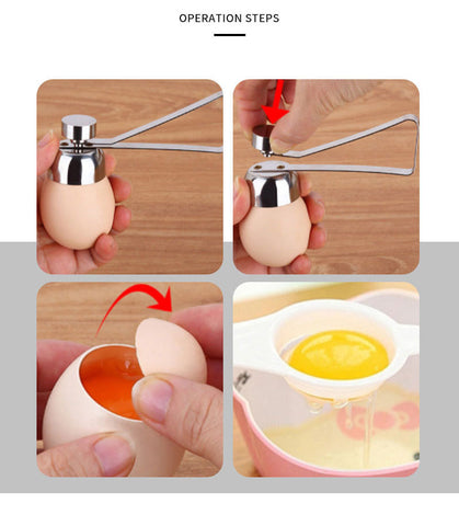 Stainless Steel Egg Cracker Tool