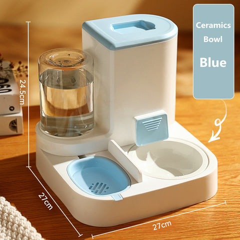 Cat Feeder and Water Dispenser Set