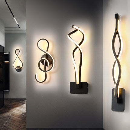 Musical Symbol Modeling LED Wall Lamp