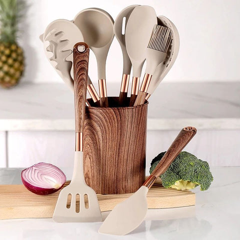 9pcs Silic Cooking Kitchen Utensils Set