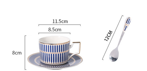 300ML Ceramic Coffe Cup and Saucer Sets