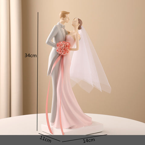 Wedding Bride and Groom Figurine