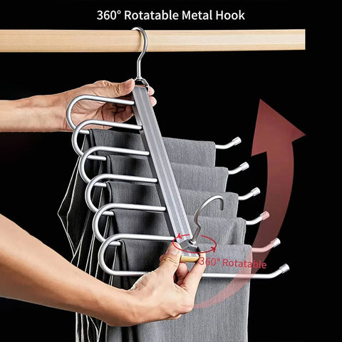 2 PACKS Retractable Folding Pants Rack