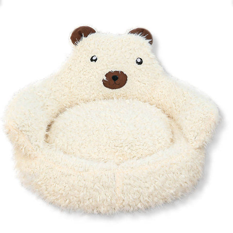 Calming Pet Beds with Detachable Plush Pads