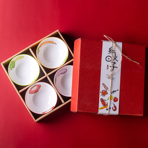 Japanese Ceramic Dinnerware Set Gift Box