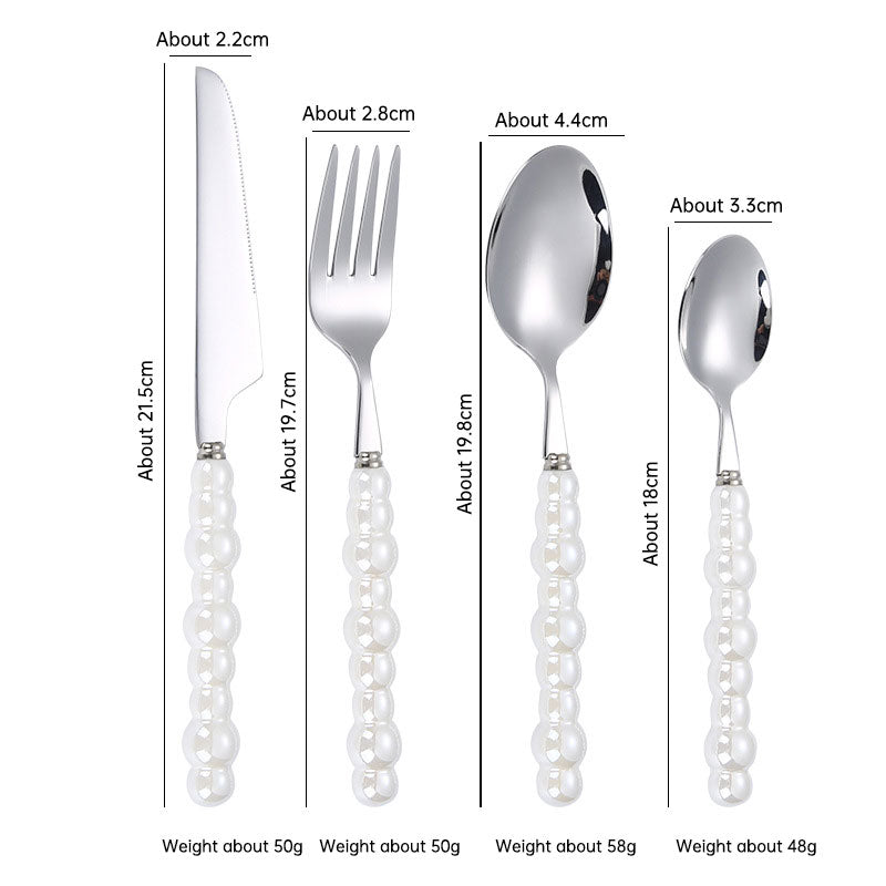 Pearl Handle Tableware Set