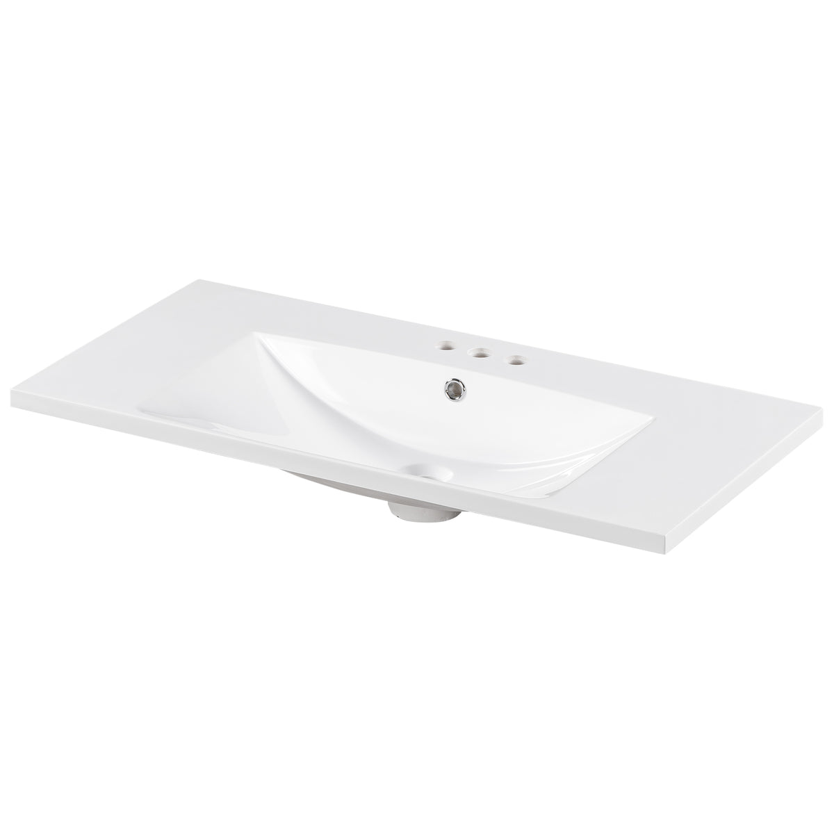 36" Bathroom Vanity Sink Top with Three Holes