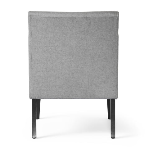 Contemporary Gray Fabric Accent Chair