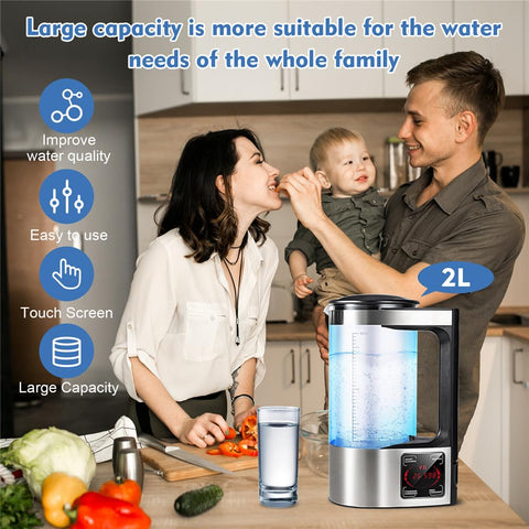 2L Large Capacity Hydrogen Water Pitcher Maker Machine