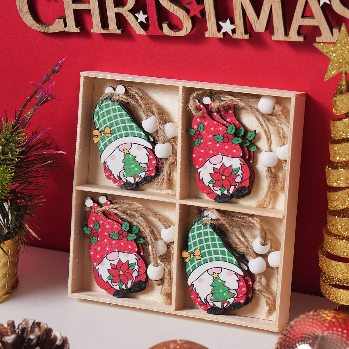 12pcs Christmas Hanging Ornaments Kit