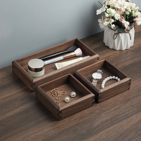 Walnut Tray for Home Storage