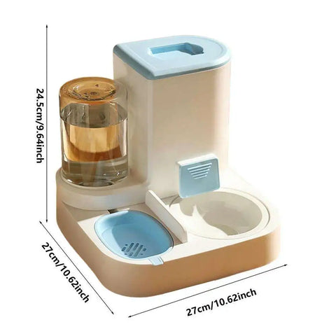 Cat Feeder and Water Dispenser Set