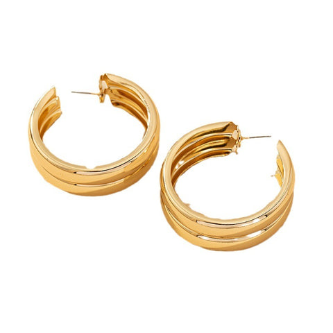 Geometric Circle Earrings