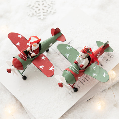 Christmas Hanging Airplane Decoration