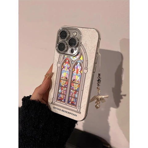 Art Deco Stained Glass Pattern iPhone Case